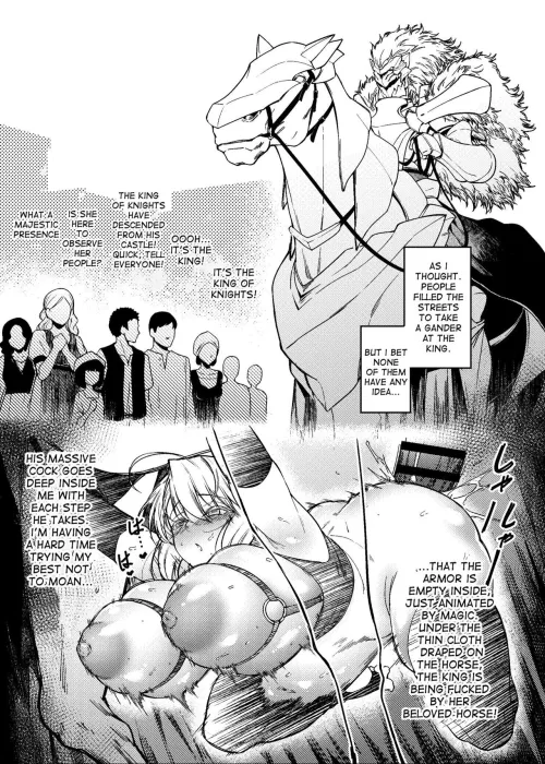 Artoria (FATE) “Rides” Through the Streets (FAN)