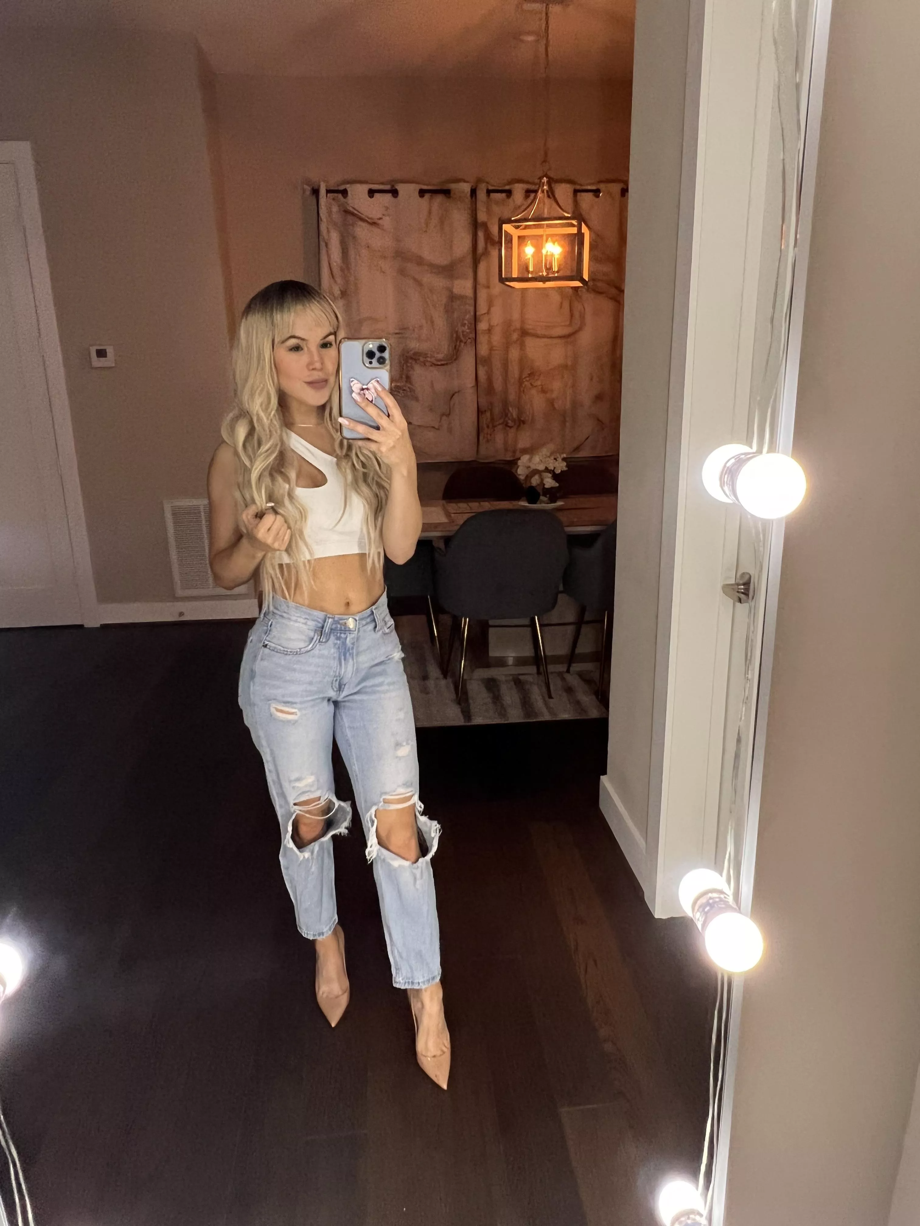 crop and jeans today :)