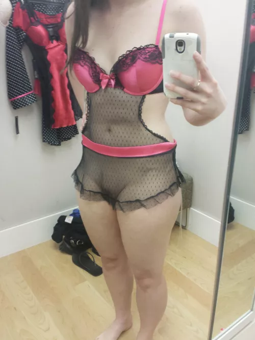 It felt selfish to just let my husband see my new Valentine's lingerie. Do you like it?