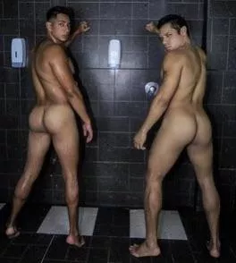 “Muscle butts in the shower” …