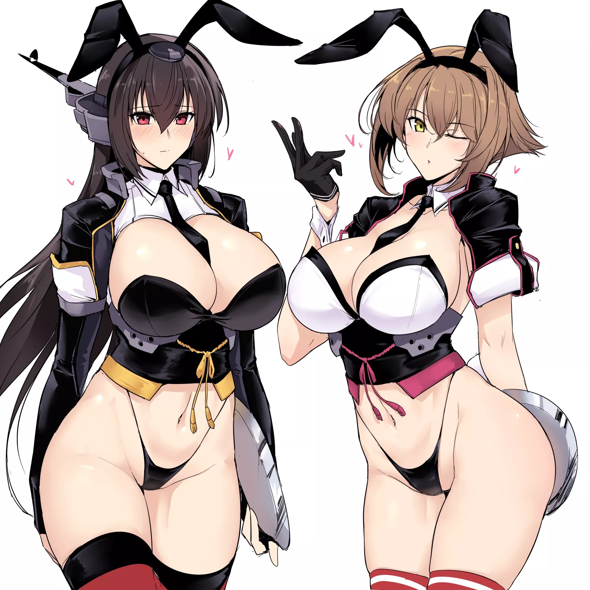 Nagato & Mutsu are ready to serve you [Kancolle](halcon)