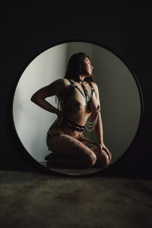 Naughty yet classy self-portrait