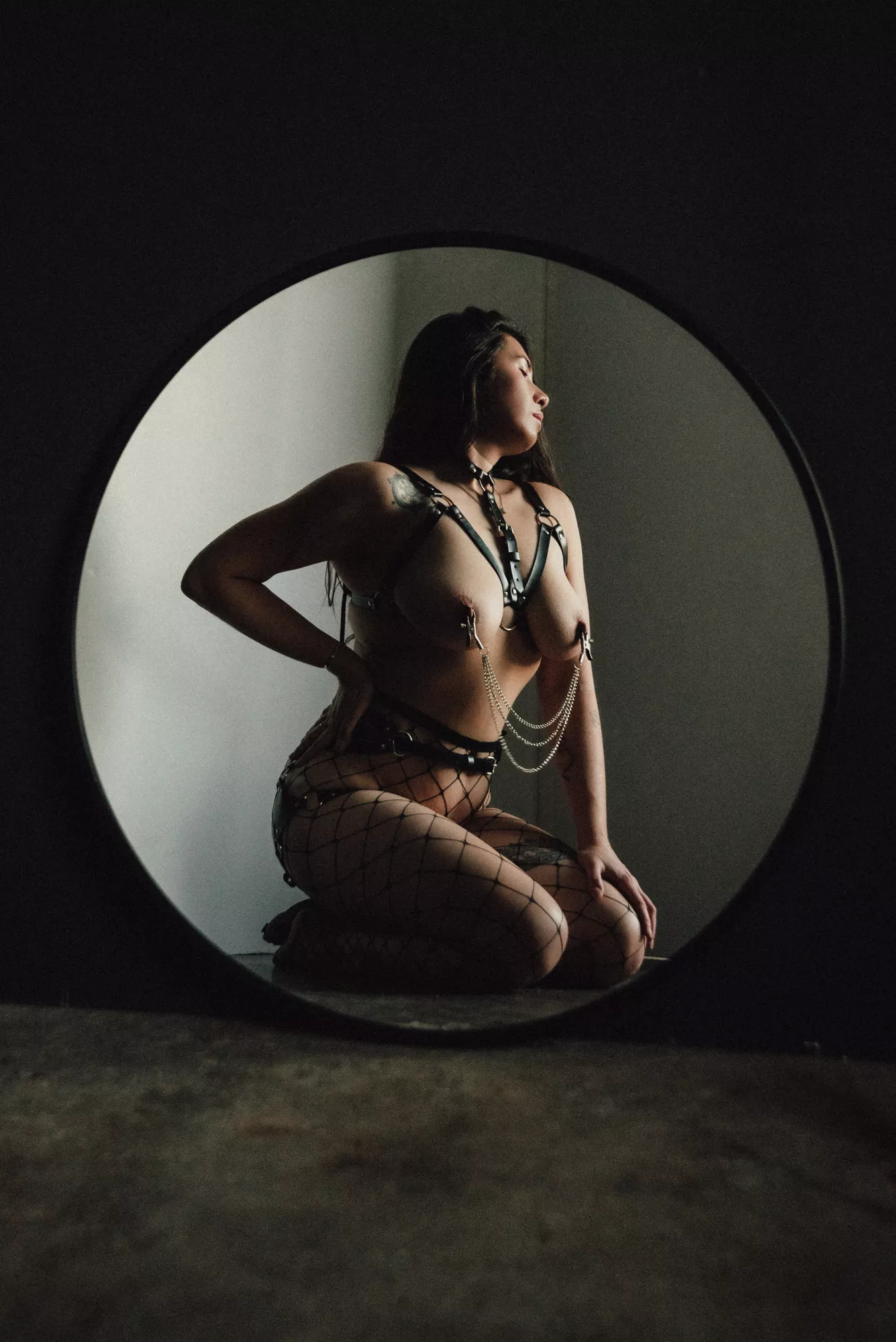 Naughty yet classy self-portrait