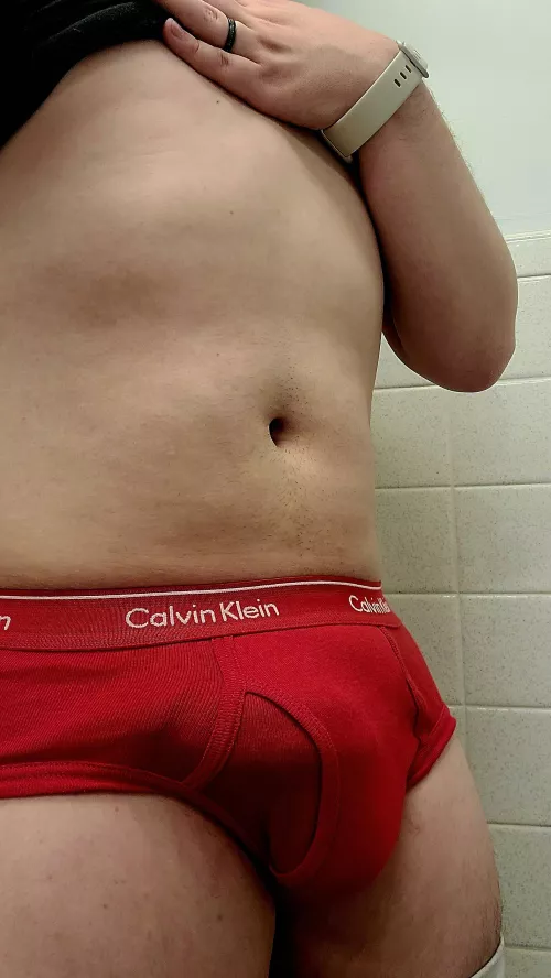 Simple red briefs for Valentines