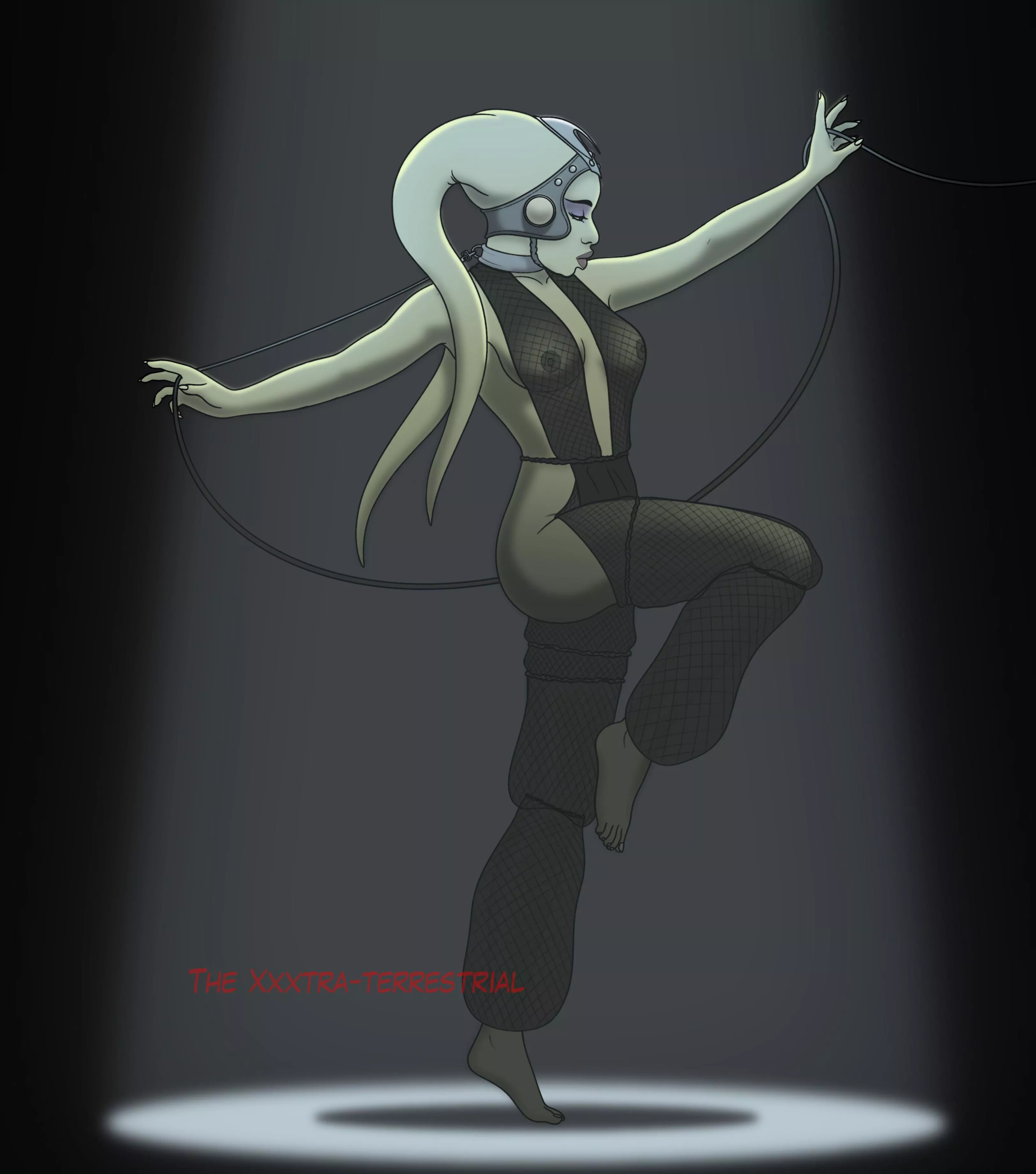 The damsel in the desert (by me The Xxxtra-terrestrial)