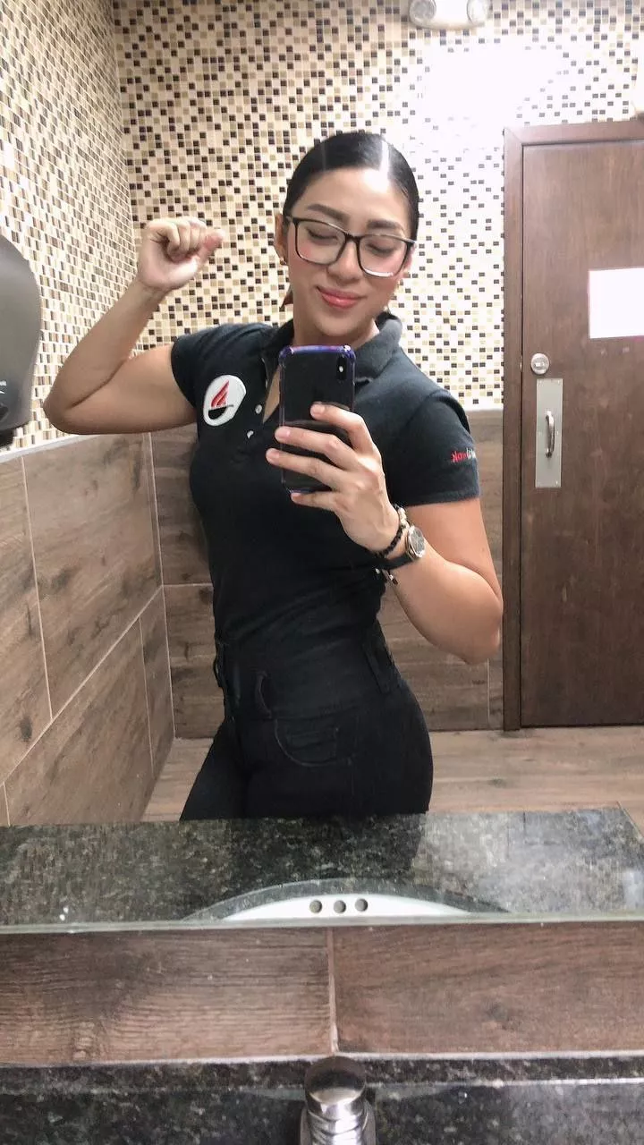 The mirror isn't as dirty as I am