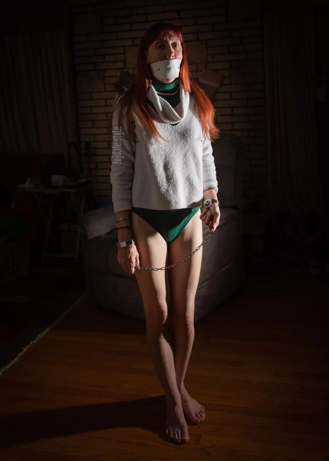 this was my outfit for a bound and gagged movie night.