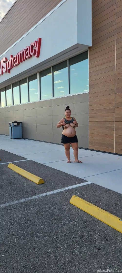 When you're preggo sometime you just have to whip out your mommy boobs (OC)