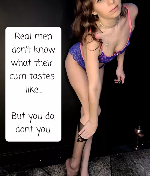 You know, don’t you …