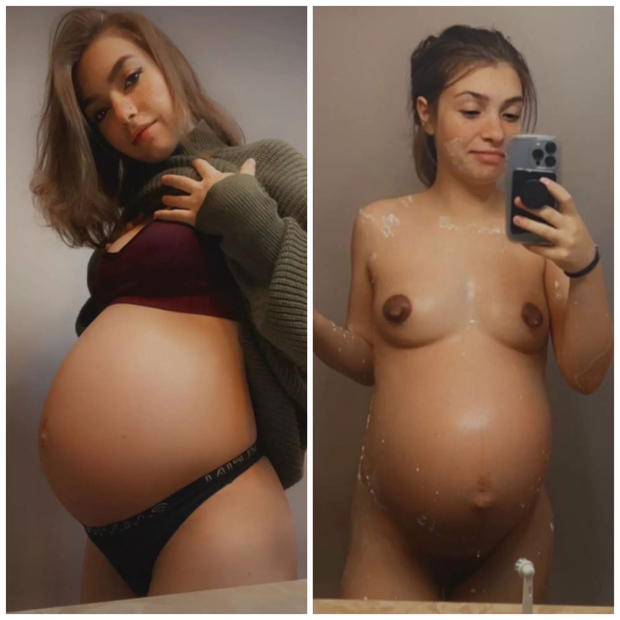 After a belly casting