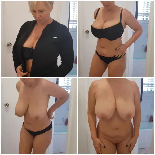 Getting undressed after my workout collage 😋 xx 58yo (f) (OC) 🇦🇺
