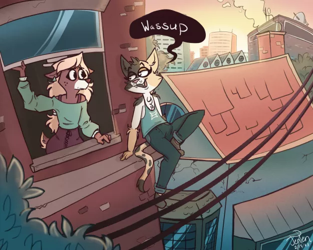 I've been really invested in the game NITW and how they color their backgrounds. I decided to reference them when coloring this drawing. I think it turned out nice, but I'm open for critique :)