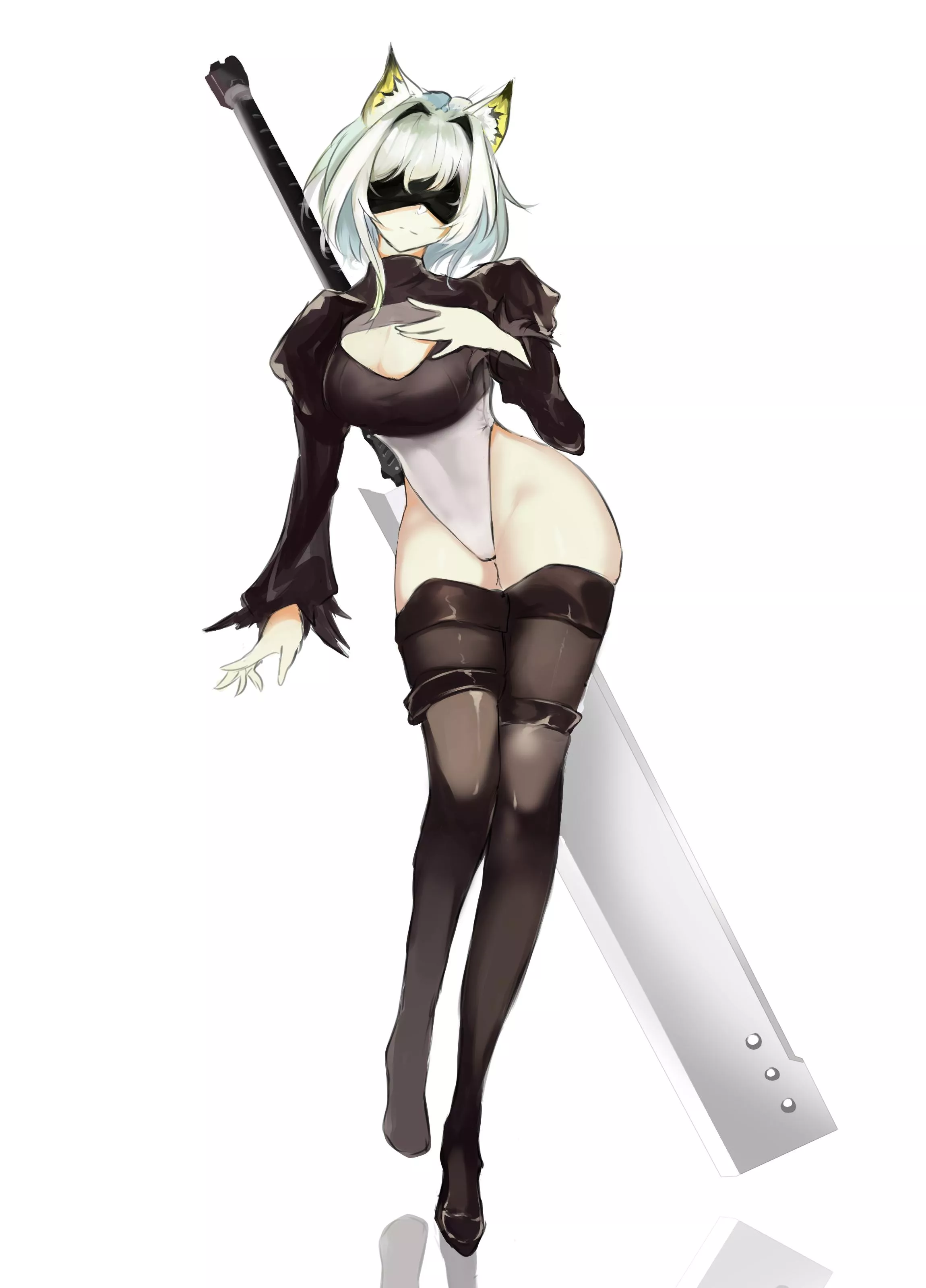 Kal'tsit as 2B (layton)