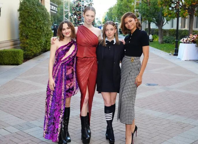 Maude Apatow, Hunter Schafer, Sydney Sweeney and Zendaya