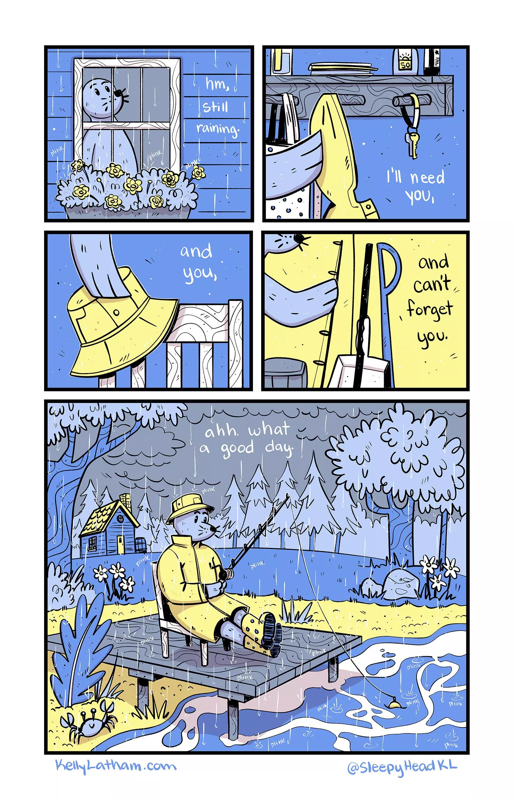 rainy day, art by me https://www.kellylatham.com/