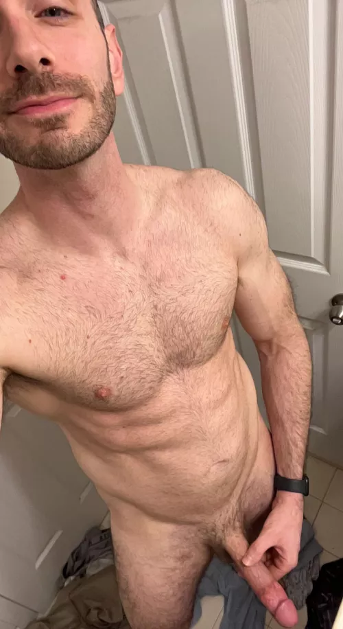 Ripped all my clothes off to take this