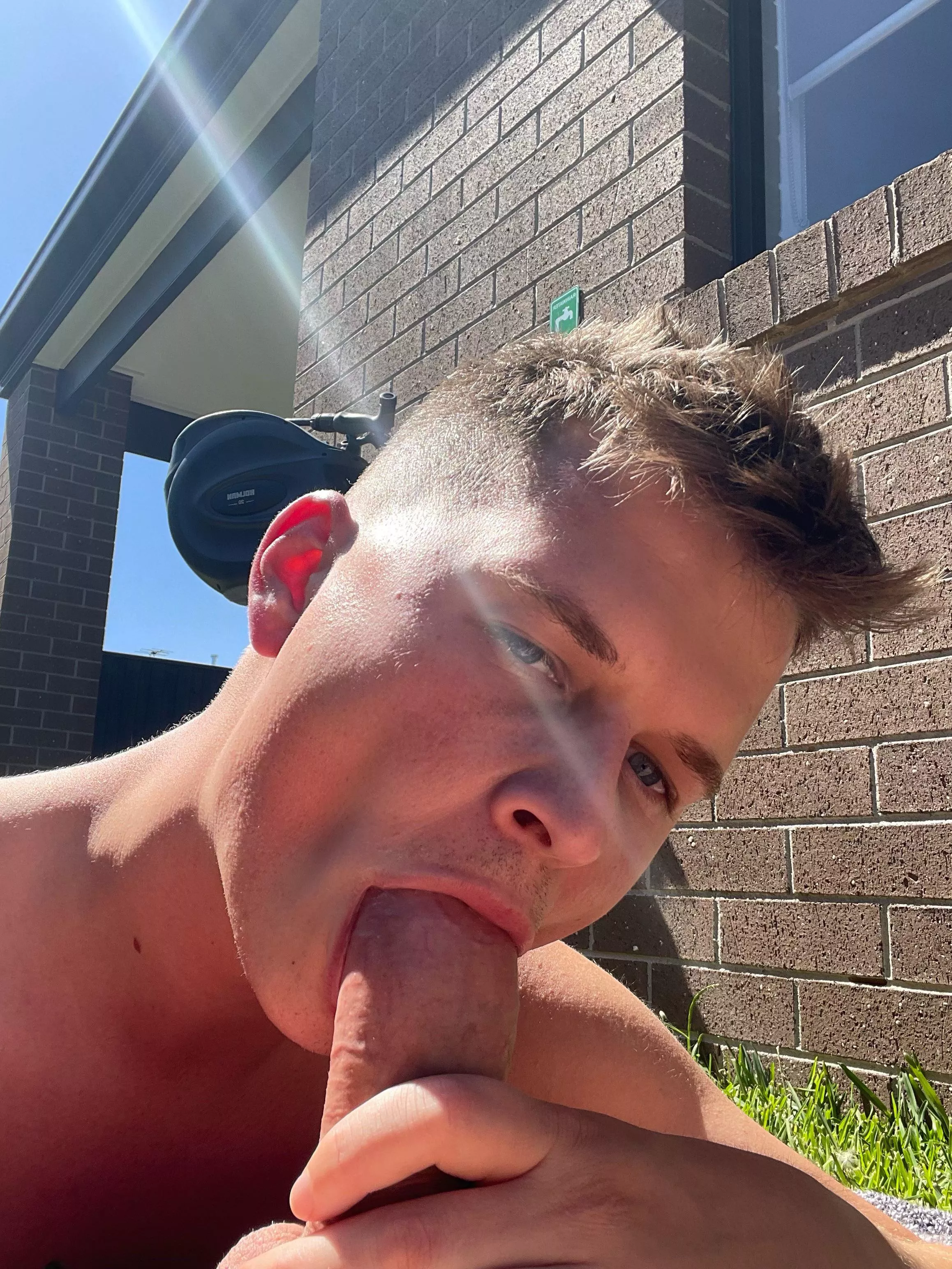 servicing my straight bros big cock [26]