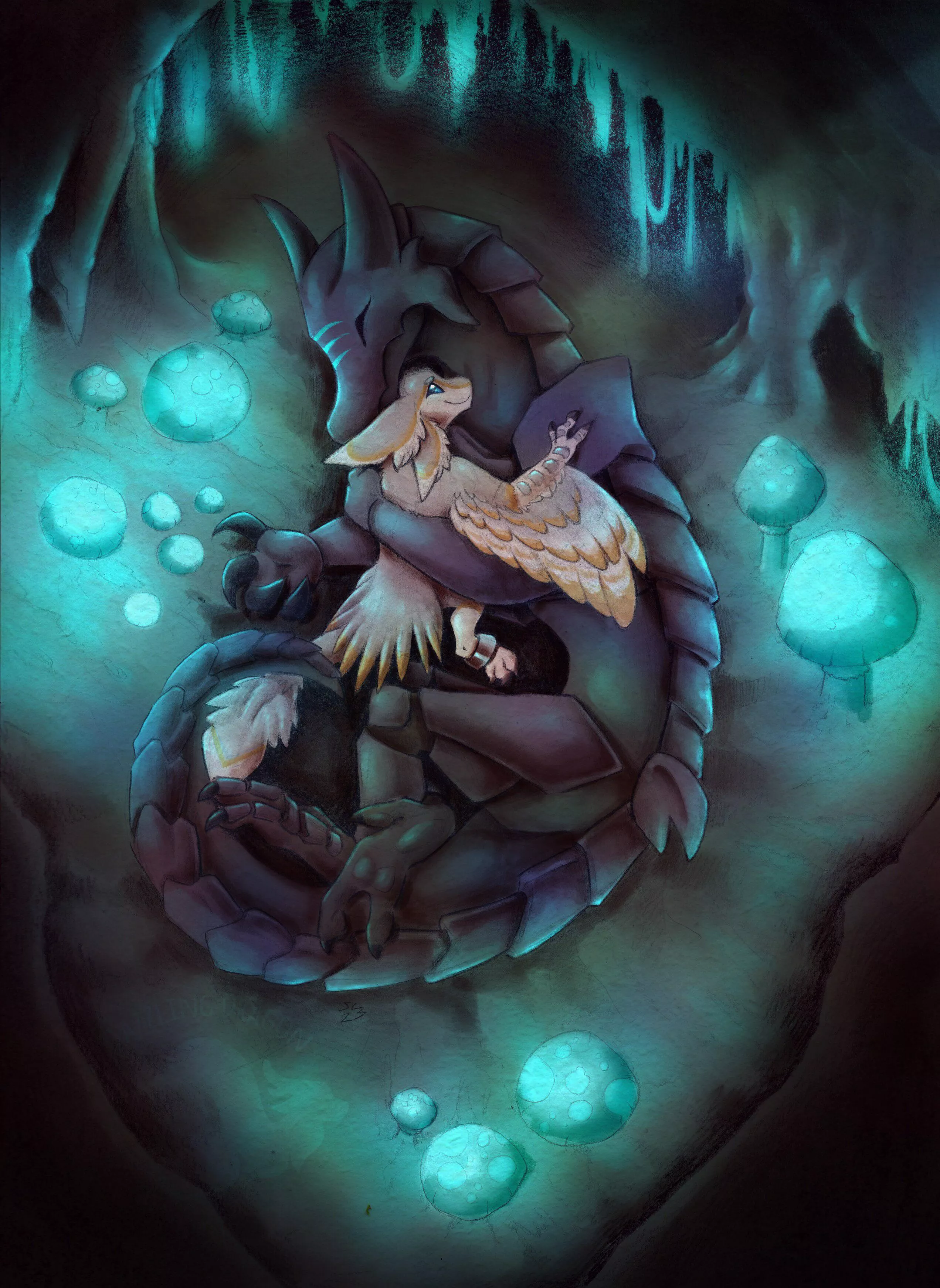 Subterranean Snuggles (Art by me!)