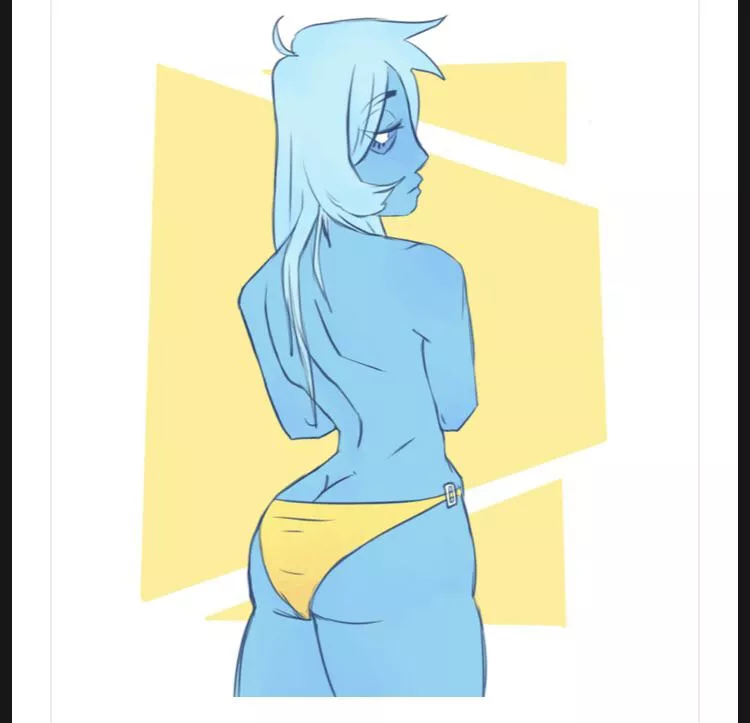 Thick blue (clown alien draws)