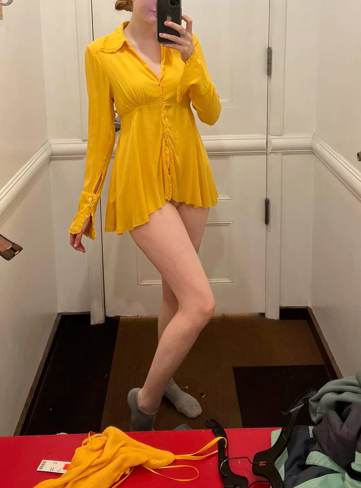 This dress might be a little short!