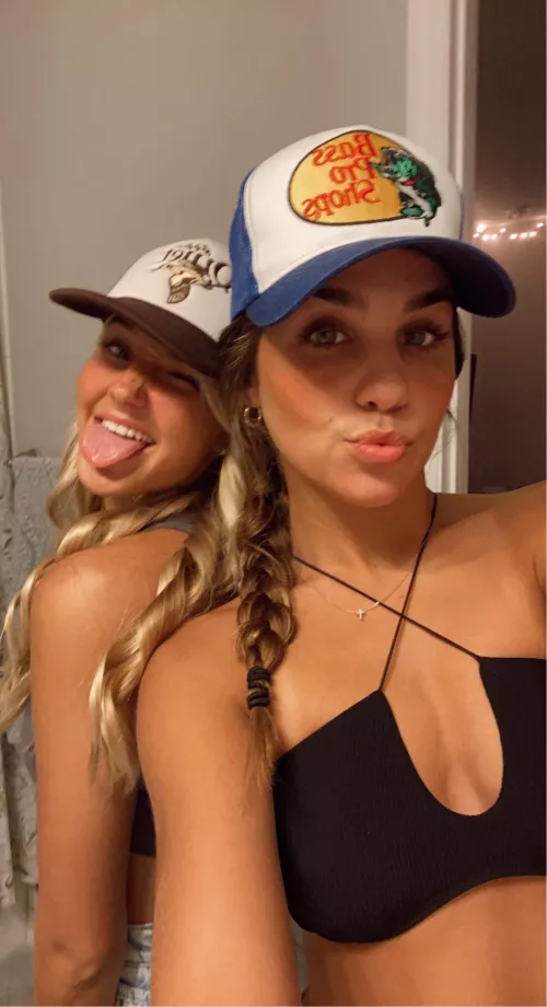 Wearing hats