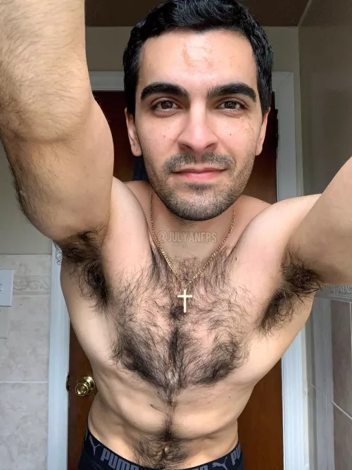 2 two truths and a lie: I’m hairy af, cum huge, and I’m a Christian (lol)