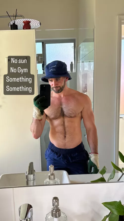 8 days post HT. The bucket hat is a vibe right?