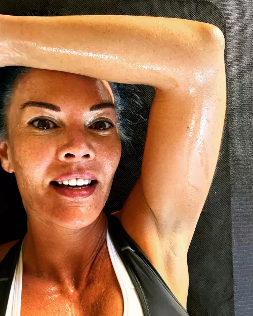 A sweaty woman is a satisfied woman