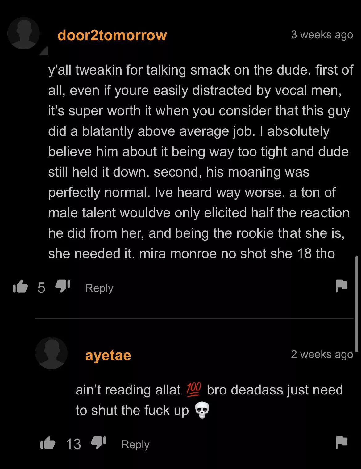 ain’t reading allat 💯