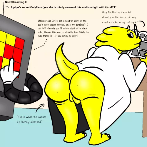 [Alphys] [Mettaton] Secret Onlyfans