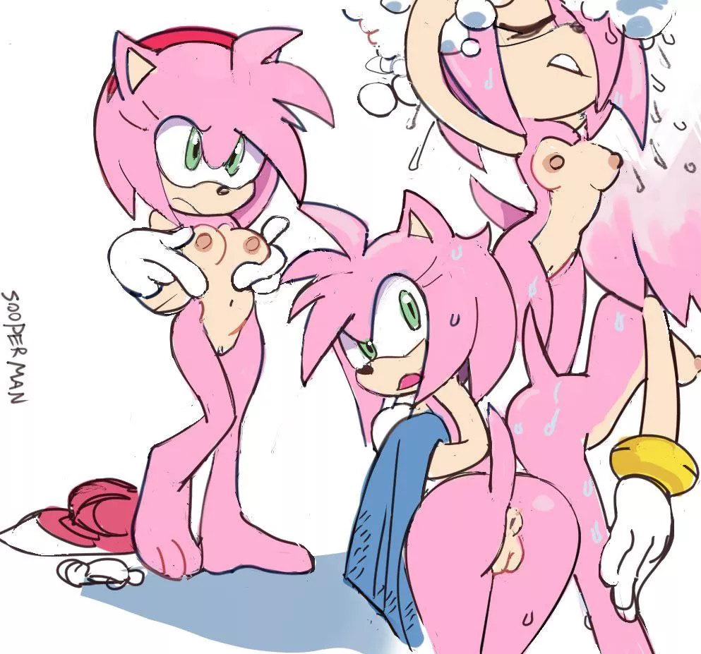 Amy shower by Sooperman