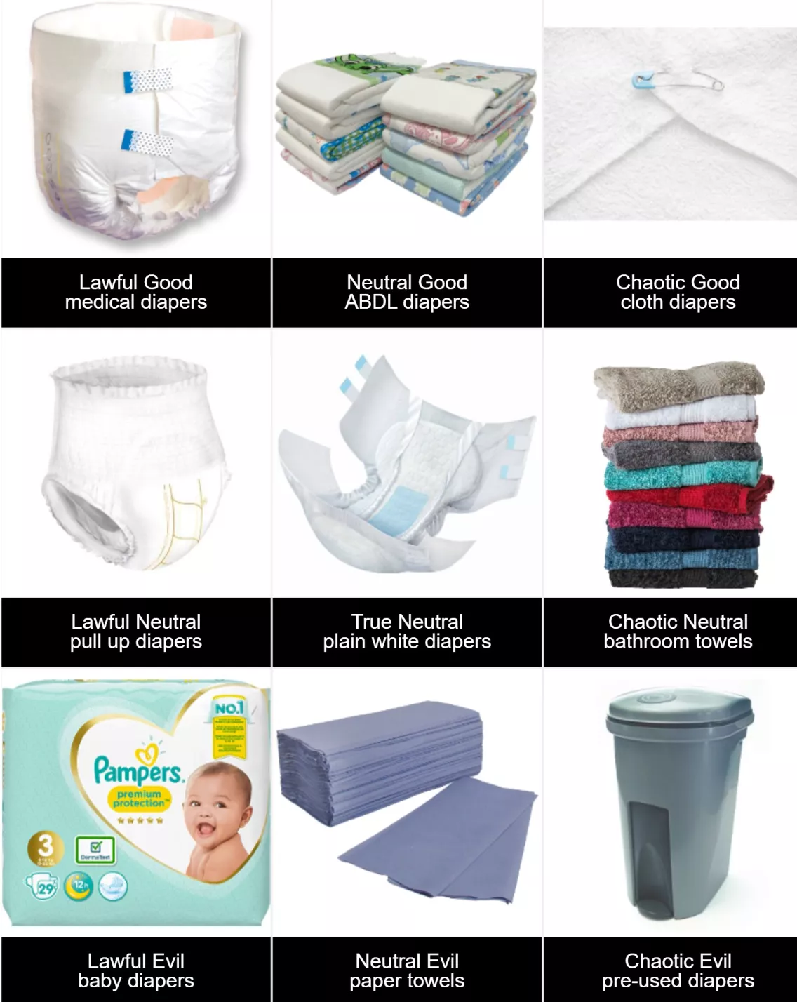 diaper alignment chart! which one are you?