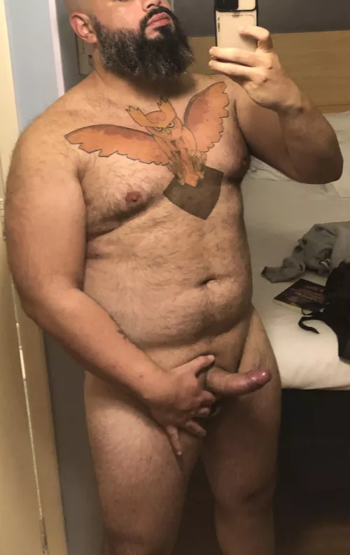 Feeling big and hard.