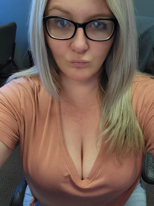 Guys like low cut tops at work, right?