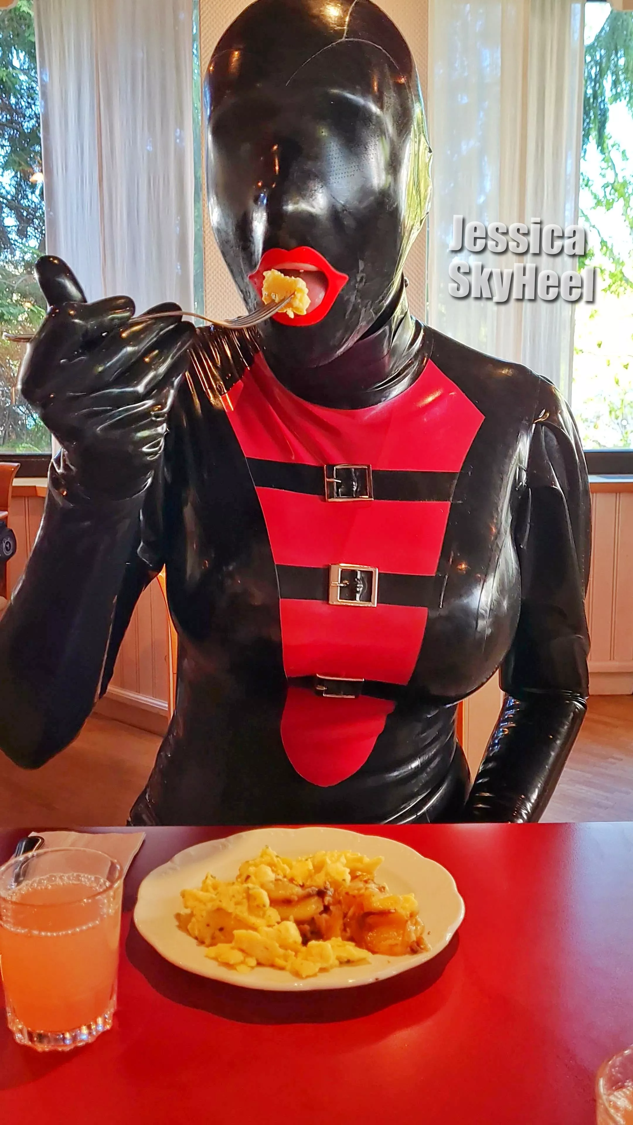 I love to wear shiny clothes