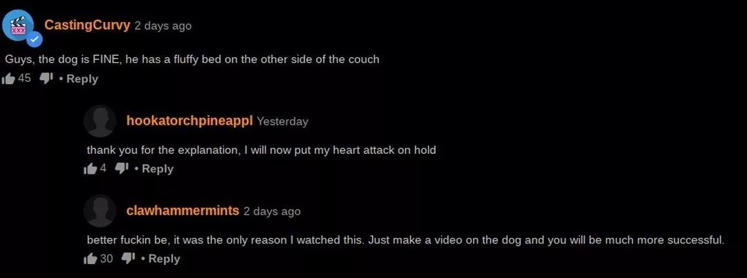 I was real worried about the doggo