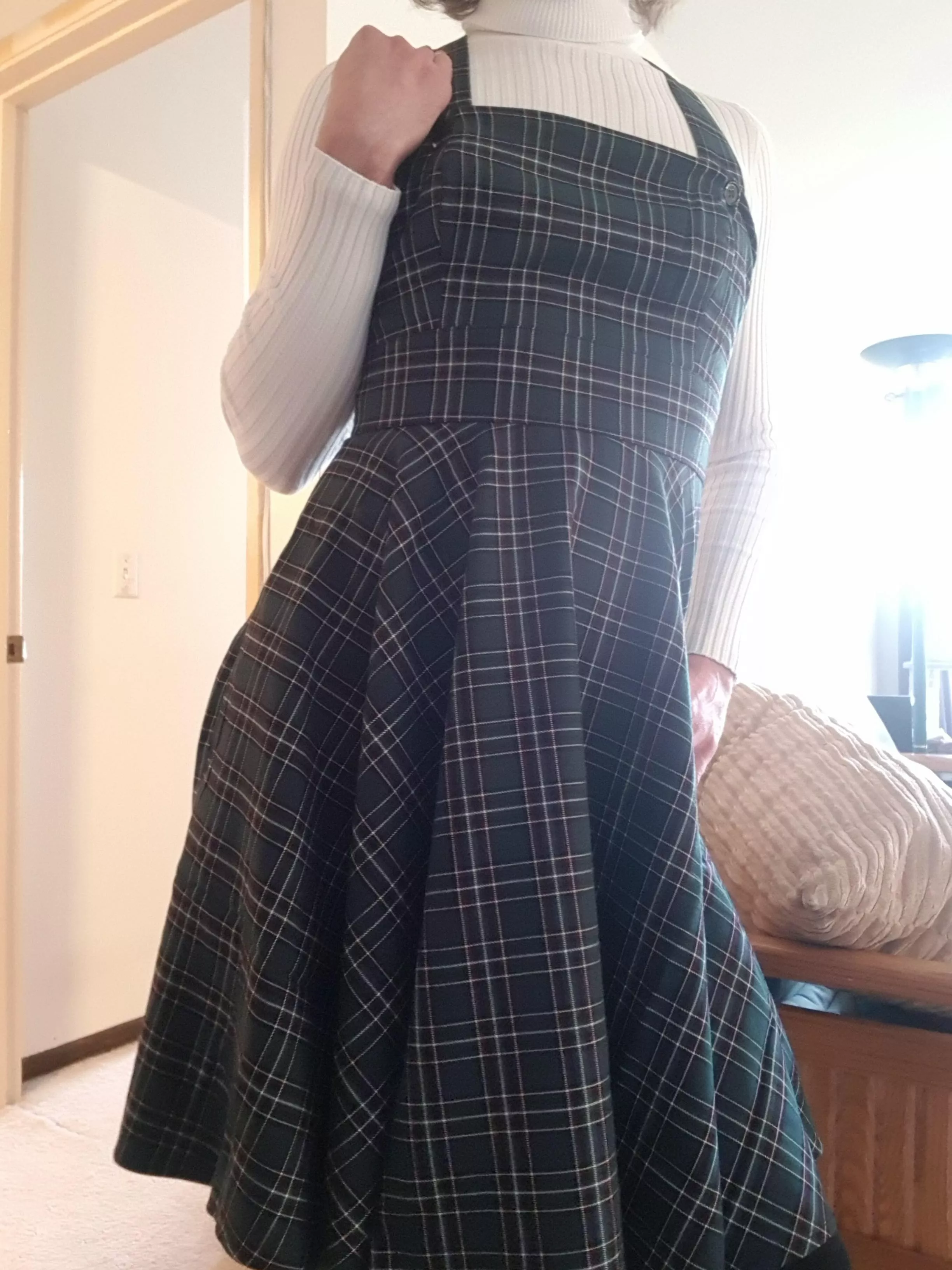 My first dress and I am screaming with euphoria! I got to wear it for 6 hours and it felt incredible! I feel so cozy and cute!