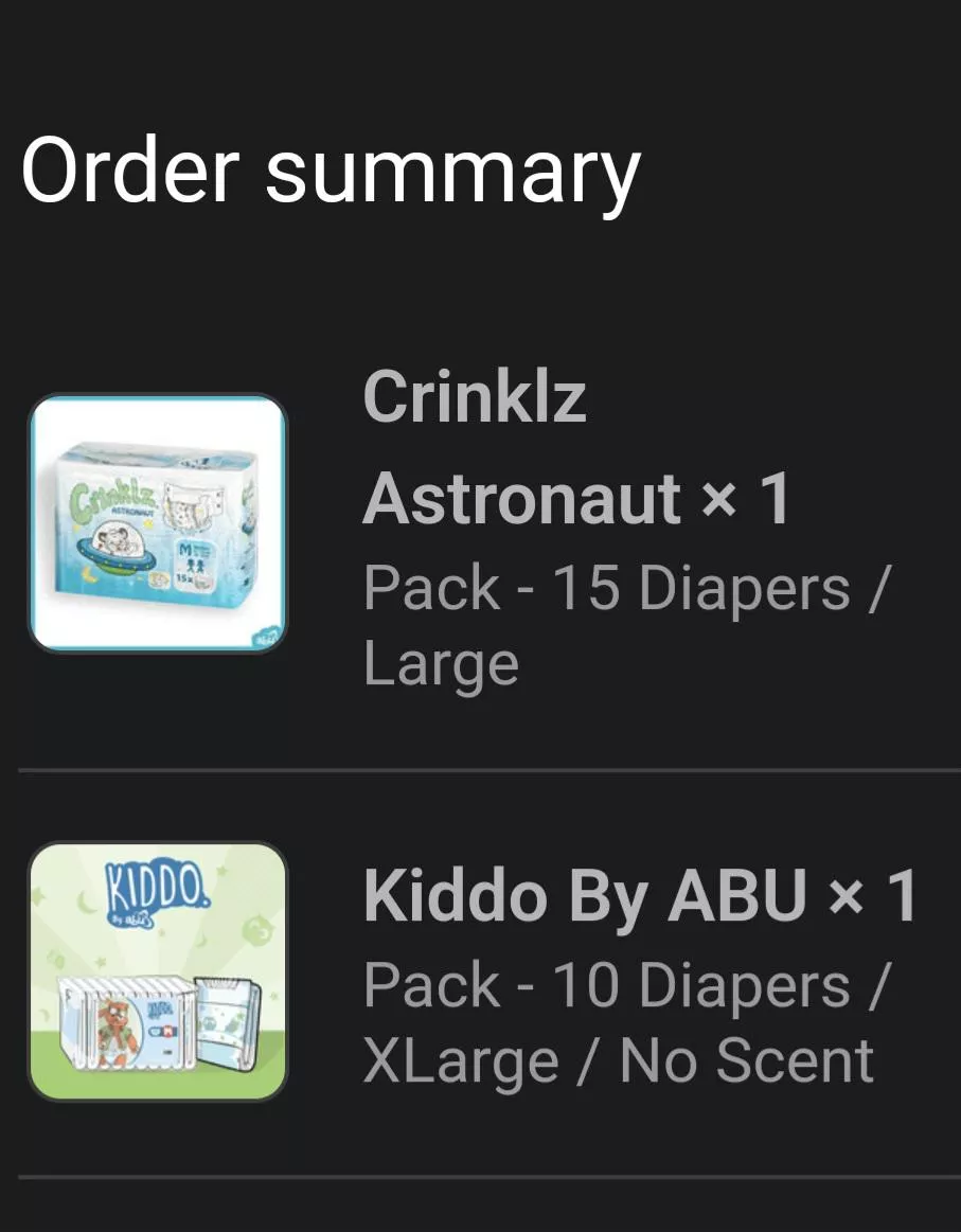 New Diapers!! Now we wait until Monday :<