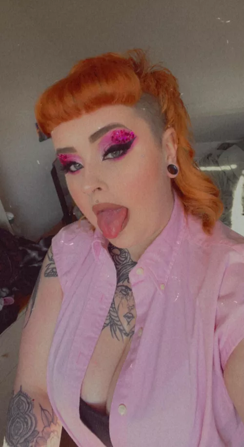 Pretty makeup ready to be ruined