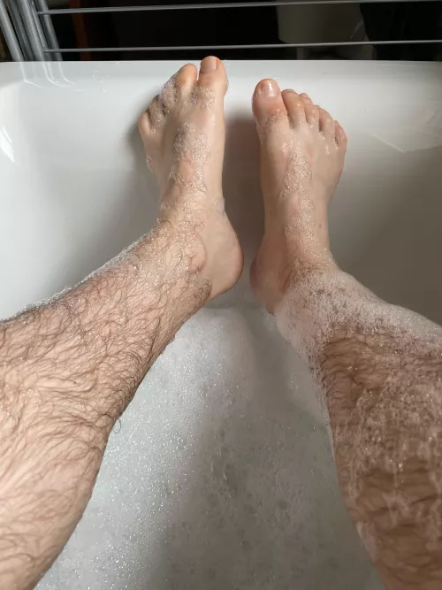 Soapy feet