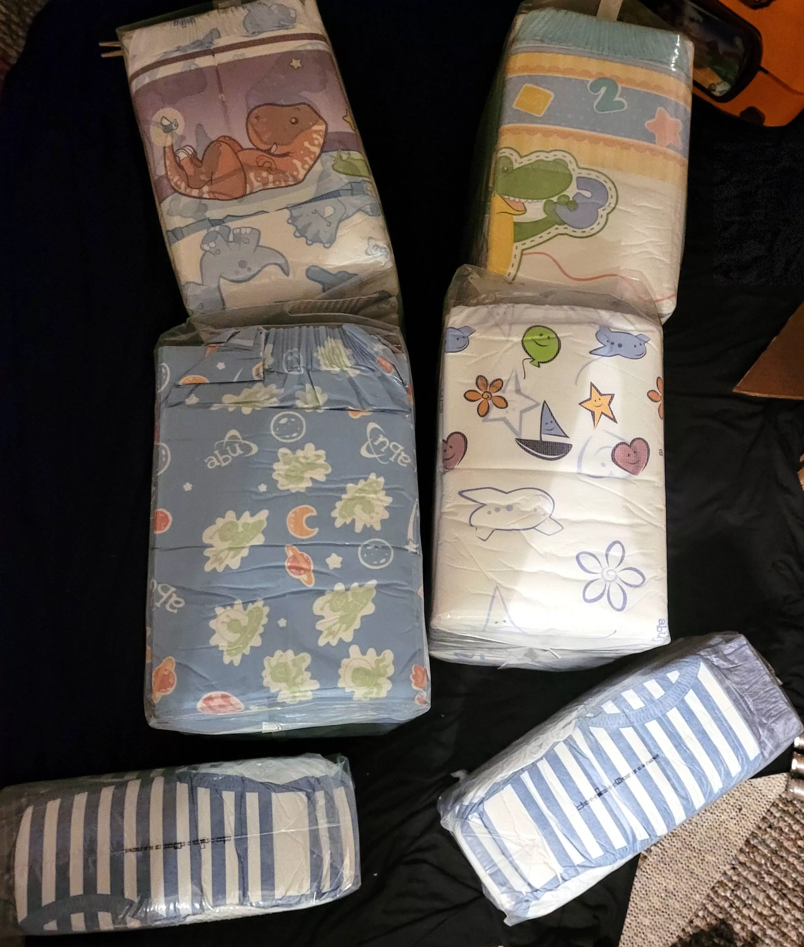 Stash update, starring my first ABDL diapers!
