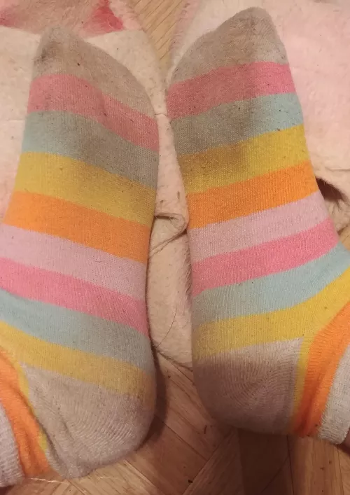 9 day worn socks for sale! $35 including US shipping. Message me to get them shipped today :)