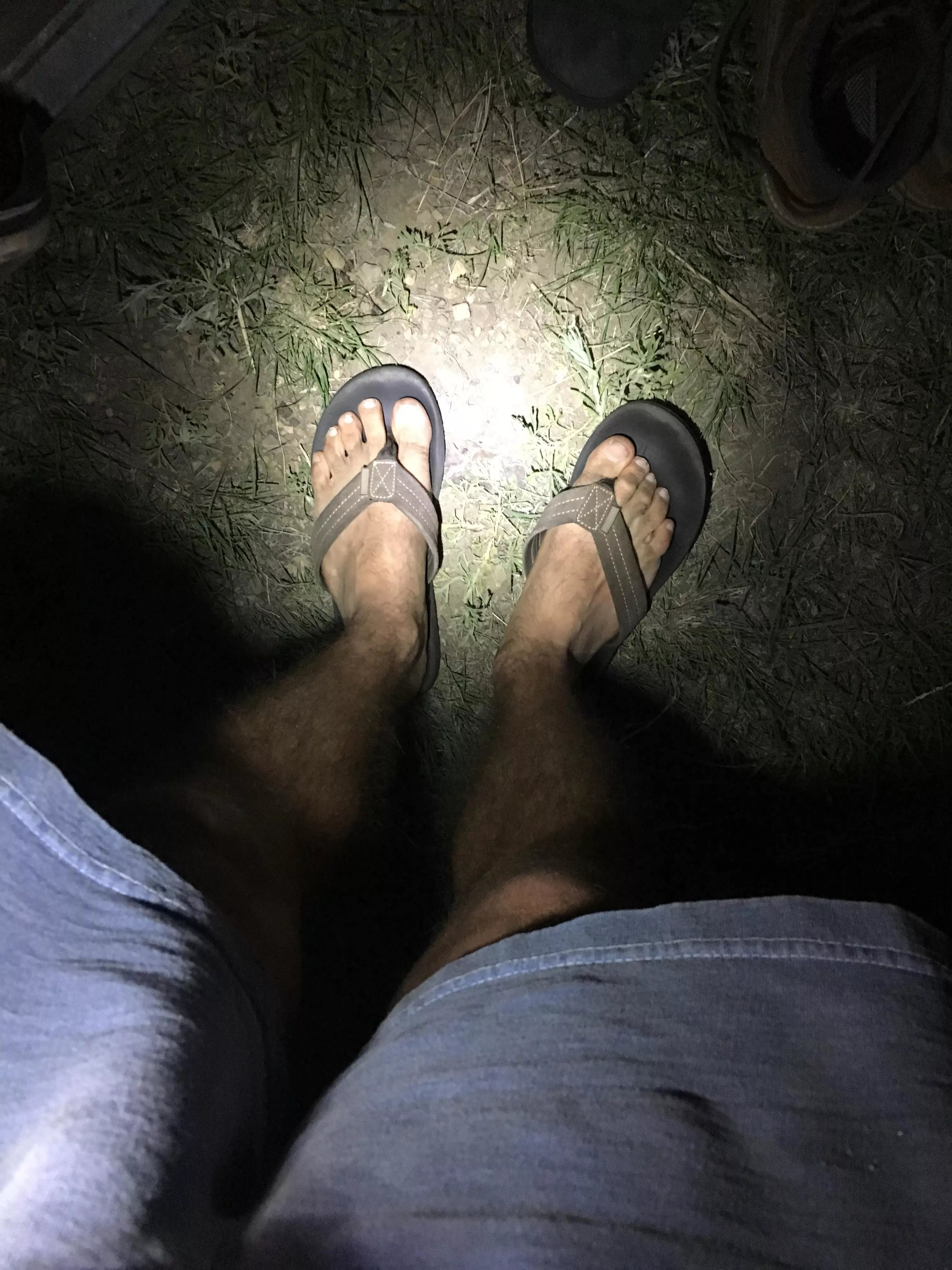 Dirty feet after work