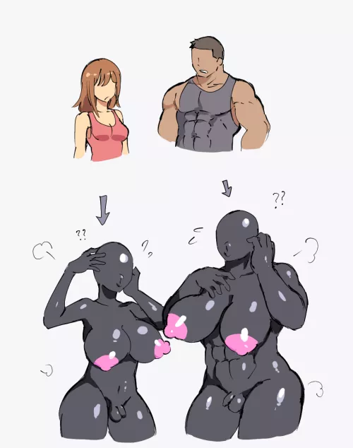 Double Drones (F and M Dronification) by Mopan