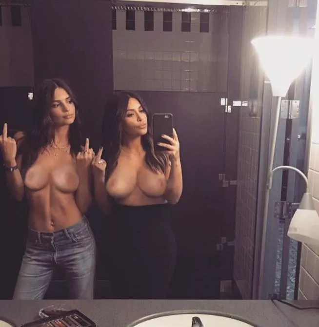 Kim Kardashian & Emily Ratajkowski
