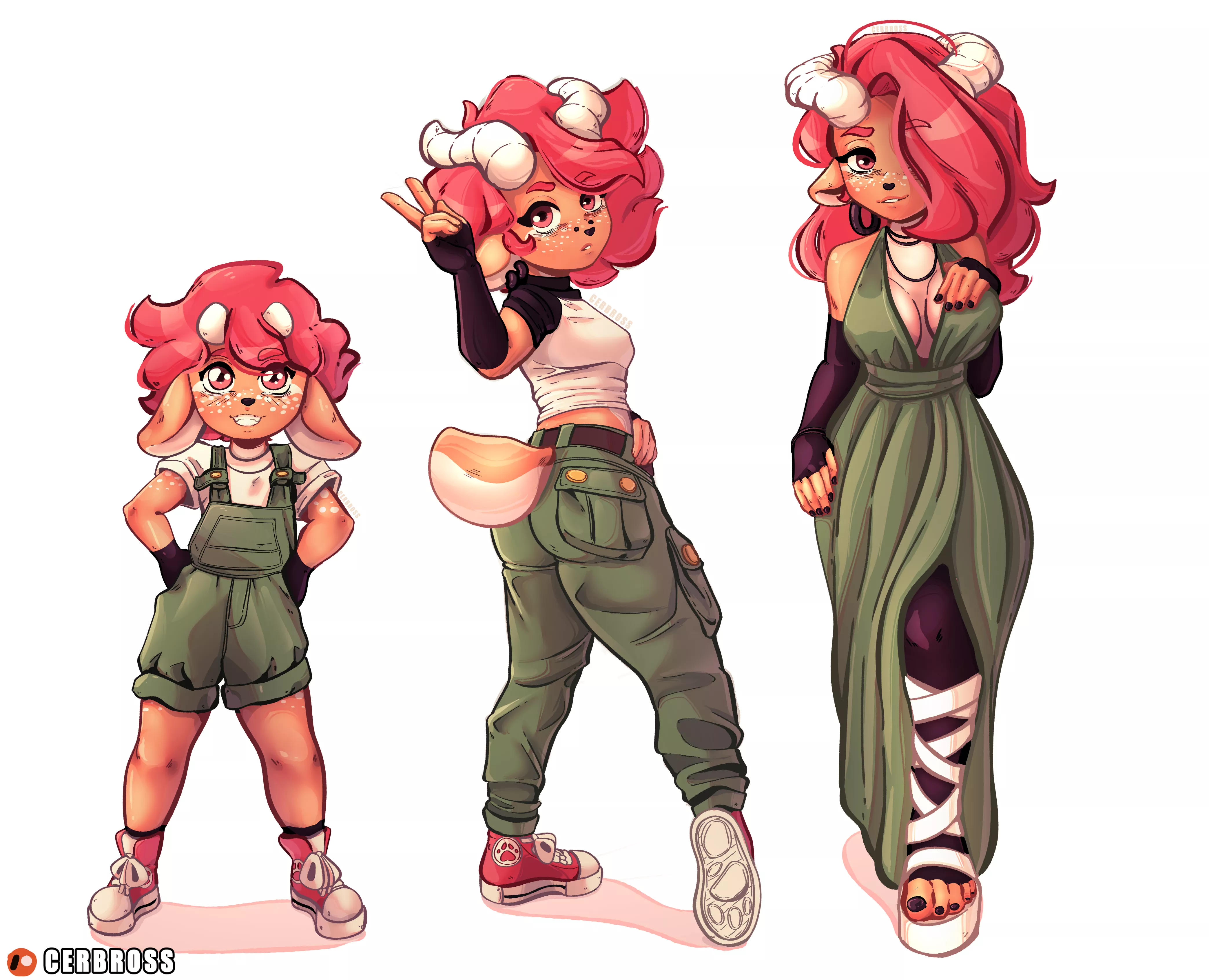 [OC] My OC at different ages