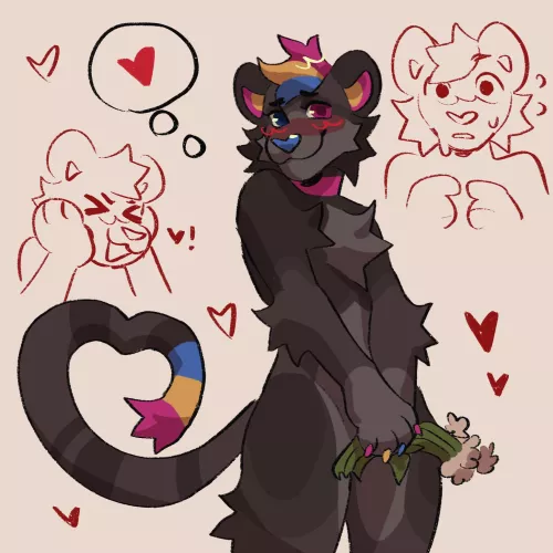 She has a crush 👉👈