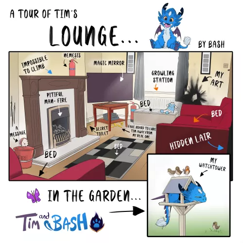 The modern day dragon owner's living room...🔥