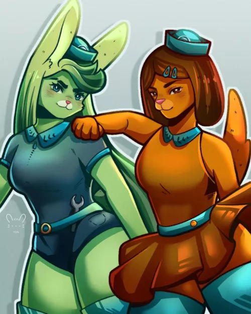 Tweak and Dashi from the Octonauts ! (Art by me)