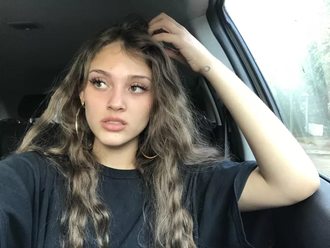 Wearing lashes :) pretty